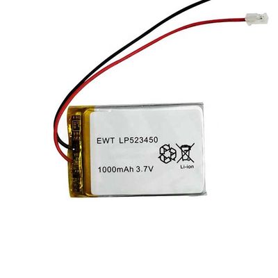 Leistungsstarke Lithium-Polymer-Batterie 3,7v 1000mah 402035 Batterie CE