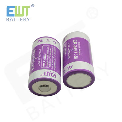 ODM High Capacity Lithium Primary Battery 3.6V 14500mAh ER34615M
