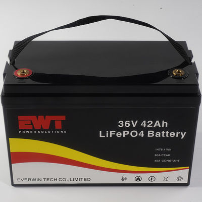 Bateria de armazenamento de energia Lifepo4 de 36V 42Ah para substituição de ácido de chumbo com vida útil de ciclo longo