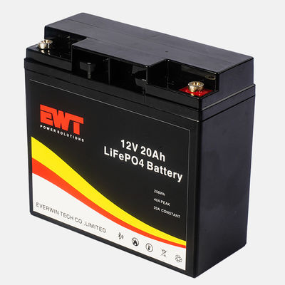 Long Cycle Life 12V 20Ah Lithium Iron Phosphate Battery for Backup Power