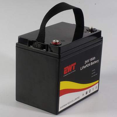 EWT 24V 18AH LCD BMS Bluetooth For Rechargeable High Cycle Battery Pack