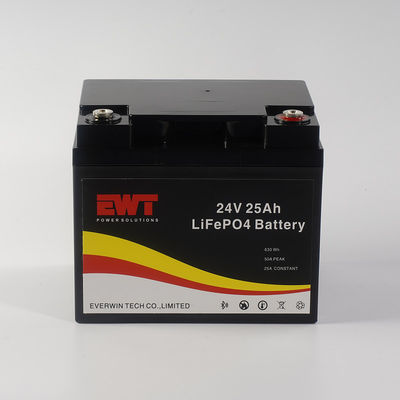 Support Custom Shell Lifepo4 Battery Pack 24V 25AH For Electric Bicycle