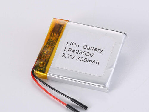 LP423030 3.7V 350MAH Long-lasting Lithium Polymer Battery for Rechargeable Devices -20 To 45 Degrees Celsius