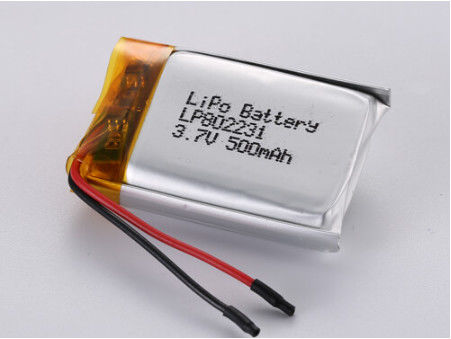 LP802231 3.7V 500MAH Silver Lithium Polymer Battery with Wide Applications and PCB Protection