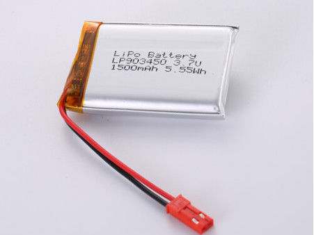LP903450 3.7V 1500MAH A Grade Pouch Design Lithium Polymer Battery with FCC Certifications