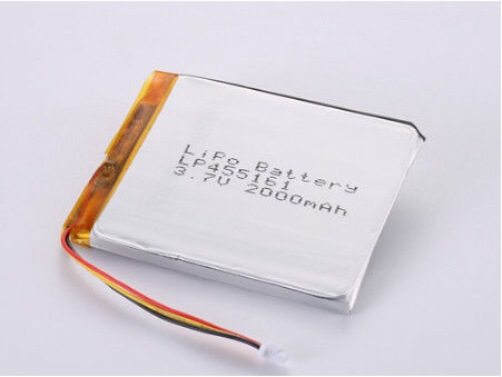 Silver Lithium Polymer Battery with 12 Months One Year Guarantee LP455161 3.7V 2000MAH Prismatic Battery Manufacturers